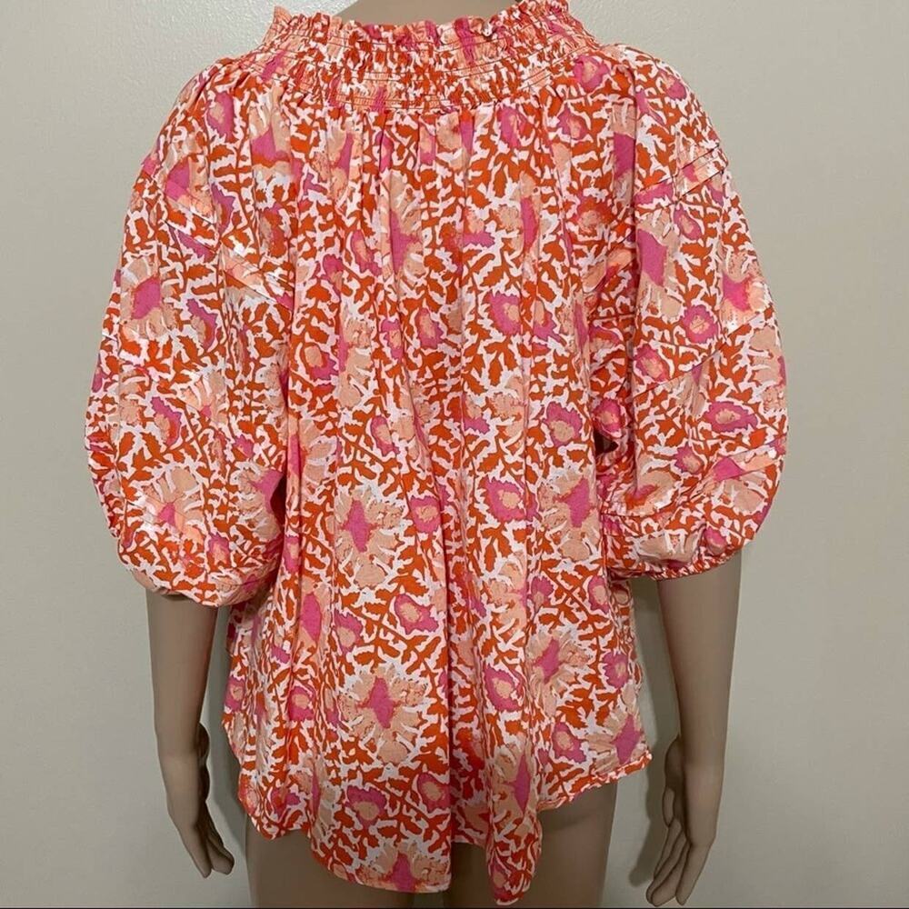 Free People Willow Printed Blouse Size XSmall​ - Picture 6 of 10